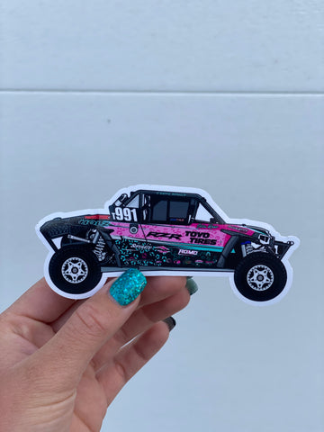SR Race car sticker